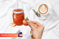 Apple Jam Sticker, Apple Preserve Sticker, Fruit Sticker Product Image 1