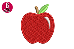 Apple Machine Embroidery Design Product Image 1