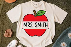 Apple Monogram Png, Teacher Monogram Design Product Image 3