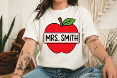 Apple Monogram Png, Teacher Monogram Design Product Image 5