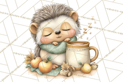 Watercolor Apple Orchard Animal PNG Clipart, Fall Png Product Image 2