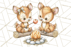 Watercolor Apple Orchard Animal PNG Clipart, Fall Png Product Image 2