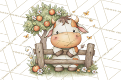 Watercolor Apple Orchard Animal PNG Clipart, Fall Png Product Image 5