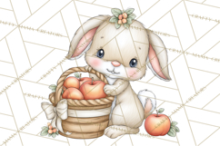 Watercolor Apple Orchard Animal PNG Clipart, Fall Png Product Image 3