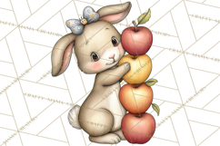 Watercolor Apple Orchard Animal PNG Clipart, Fall Png Product Image 5
