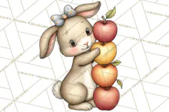 Watercolor Apple Orchard Animal PNG Clipart, Fall Png Product Image 5