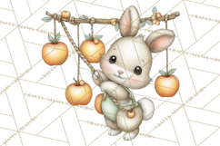 Watercolor Apple Orchard Animal PNG Clipart, Fall Png Product Image 3