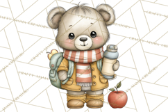 Watercolor Apple Orchard Animal PNG Clipart, Fall Png Product Image 4
