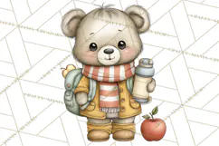 Watercolor Apple Orchard Animal PNG Clipart, Fall Png Product Image 4