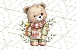 Watercolor Apple Orchard Animal PNG Clipart, Fall Png Product Image 5