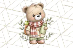 Watercolor Apple Orchard Animal PNG Clipart, Fall Png Product Image 5