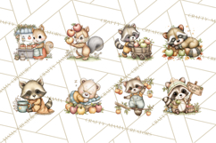 Watercolor Apple Orchard Animal PNG Clipart, Fall Png Product Image 6