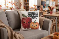 Apple Pumpkin Teacher Humor Sayings Sublimation Product Image 9