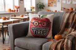 Apple Pumpkin Teacher Humor Sayings Sublimation Product Image 13