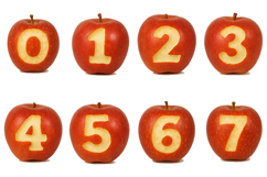 Apple Red Alphabet Lettering ABC Fruit Text Font PNG JPG Product Image 2