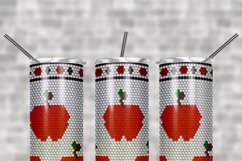 Apples Teacher SS16 20oz Rhinestone Pattern Product Image 2