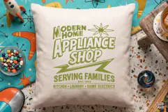 Retro Appliance Shop SVG PNG Atomic Age Sign Product Image 3