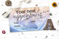 Appointment Card Template, Salon Reminder Product Image 5