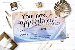 Appointment Card Template, Salon Reminder Product Image 8