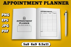 Amazon kdp appointment planner interior for kindle publisher Product Image 1