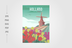 holland michigan travel poster illustration design Product Image 1