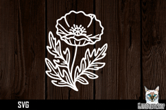 Papercut svg, flower paper cut design Product Image 1
