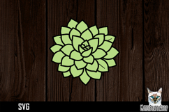Papercut succulent svg, flower paper cut design Product Image 1