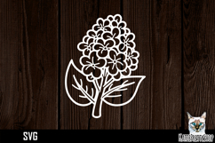 Papercut lilac svg, flower paper cut design Product Image 1