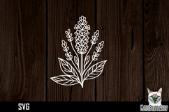 Papercut lavender svg, flower paper cut design Product Image 1