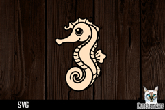 Seahorse SVG paper cut, Sea Horse SVG Product Image 1