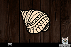 Papercut Sea shell Design SVG Product Image 1