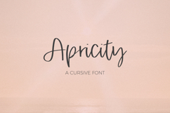 Apricity Script Product Image 1
