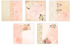 Apricot Shabby Collage Scrapbook Backgrounds Product Image 2