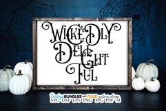 Wickedly Delightful SVG | Halloween Typography Art Product Image 1