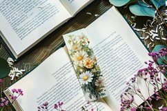 Floral Bookmark, April Bookmark, Daisy Flowers Bookmark, s1 Product Image 2