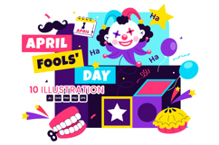 10 Happy April Fools Day Illustration Product Image 1