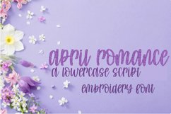 APRIL ROMANCE EMBROIDERY FONT Product Image 1
