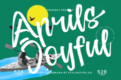 Aprils Joyful - Modern Handbrush Font Product Image 1