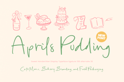 Aprils Pudding - Sweet Handwritten Display Product Image 1
