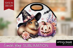 Capybara Halloween Lunch Bag Coquette Lunch Bug PNG Product Image 1