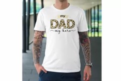 My Dad My Hero svg Fathers day quotes camouflage pattern svg Product Image 4
