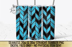  Aqua Blue Black White and Gold Tumbler bundle Tangram Chevron Pattern for School Colors and Sports Teams