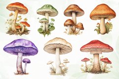 Aquarelle Pastel Mashroom Sublimation Product Image 3