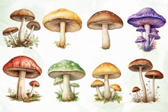 Aquarelle Pastel Mashroom Sublimation Product Image 2