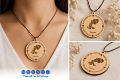 Aquarius Necklace Laser Cut SVG Product Image 1