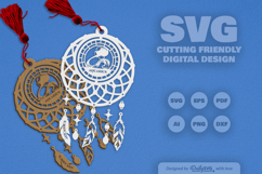 Aquarius Dream Catcher Laser Cut Set SVG Product Image 2