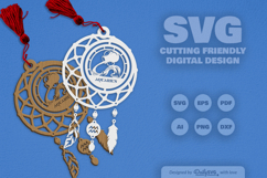 Aquarius Dream Catcher Laser Cut Set SVG Product Image 2