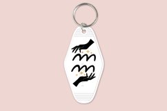 aquarius zodiac signs keychain svg cutting files or sublimation files for keychain