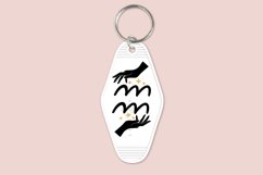 aquarius zodiac signs keychain svg cutting files or sublimation files for keychain