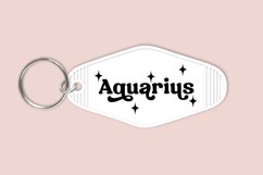 aquarius zodiac signs keychain svg cutting files or sublimation files for keychain